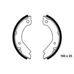 Order ATE - 650169 - Parking Brake Shoe Set For Your Vehicle