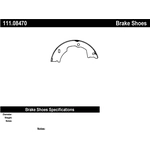 Order Rear Parking Brake Shoes by CENTRIC PARTS - 111.08470 For Your Vehicle