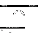 Order Rear Parking Brake Shoes by CENTRIC PARTS - 111.08480 For Your Vehicle