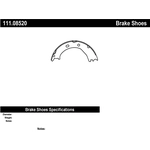 Order Rear Parking Brake Shoes by CENTRIC PARTS - 111.08520 For Your Vehicle