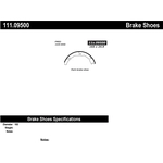 Order Rear Parking Brake Shoes by CENTRIC PARTS - 111.09500 For Your Vehicle
