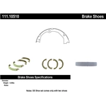 Order Rear Parking Brake Shoes by CENTRIC PARTS - 111.10510 For Your Vehicle