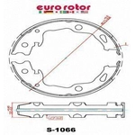 Order Patins de frein de stationnement arrière par EUROROTOR - 1066 For Your Vehicle