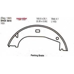 Order Rear Parking Brake Shoes by EUROROTOR - 818 For Your Vehicle