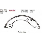 Order Rear Parking Brake Shoes by EUROROTOR - 819 For Your Vehicle