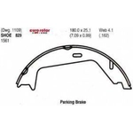 Order Rear Parking Brake Shoes by EUROROTOR - 829 For Your Vehicle