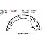 Order Rear Parking Brake Shoes by EUROROTOR - 863 For Your Vehicle