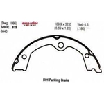 Order Rear Parking Brake Shoes by EUROROTOR - 879 For Your Vehicle