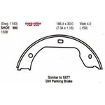 Order Rear Parking Brake Shoes by EUROROTOR - 890 For Your Vehicle