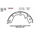 Order Rear Parking Brake Shoes by EUROROTOR - 899 For Your Vehicle