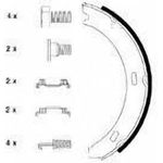 Order Rear Parking Brake Shoes by HELLA PAGID - 355050341 For Your Vehicle