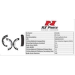 Order RS PARTS - RSS988 - Rear Parking Brake Shoes For Your Vehicle