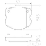 Order Rear Premium Ceramic Pads by BREMBO - P10067N For Your Vehicle