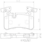 Order Plaquettes de frein arrière en céramique qualité supérieur by BREMBO - P50110N For Your Vehicle