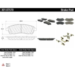 Order Rear Premium Ceramic Pads by CENTRIC PARTS - 301.07570 For Your Vehicle