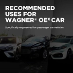 Order Plaquettes de frein arrière en céramique qualité supérieur par WAGNER - OEX1044 For Your Vehicle