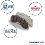 Order Plaquettes de frein arrière en céramique qualité supérieur par WAGNER - OEX2081 For Your Vehicle