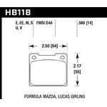 Order Rear Premium Pads by HAWK PERFORMANCE - HB118M.560 For Your Vehicle