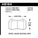 Order Rear Premium Pads by HAWK PERFORMANCE - HB194U.570 For Your Vehicle