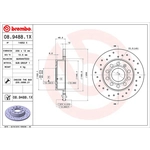 Order Rear Premium Rotor by BREMBO - 08.9488.1X For Your Vehicle