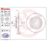 Order Rear Premium Rotor by BREMBO - 08.C501.11 For Your Vehicle