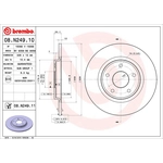 Order Rear Premium Rotor by BREMBO - 08.N249.11 For Your Vehicle