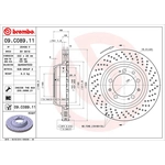 Order Rear Premium Rotor by BREMBO - 09.C089.11 (1 Qty) For Your Vehicle