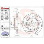 Order Rear Premium Rotor by BREMBO - 09.C181.11 (1 Qty) For Your Vehicle