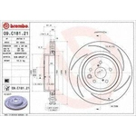 Order Rear Premium Rotor by BREMBO - 09.C181.21 (1 Qty) For Your Vehicle