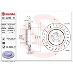 Order Rear Premium Rotor by BREMBO - 09.D268.11 (1 Qty) For Your Vehicle