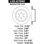 Order Disque de frein arrière de qualité supérieur par CENTRIC PARTS - 120.67060 For Your Vehicle