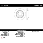 Order Rear Premium Rotor by CENTRIC PARTS - 125.34150 For Your Vehicle