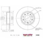 Order Rear Premium Rotor by EUROROTOR - 51205 For Your Vehicle
