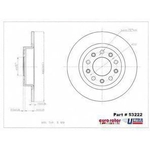 Order Rear Premium Rotor by EUROROTOR - 53222 For Your Vehicle