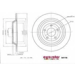 Order Rear Premium Rotor by EUROROTOR - 54118 For Your Vehicle