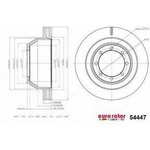 Order Rear Premium Rotor by EUROROTOR - 54447 For Your Vehicle