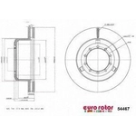 Order Rear Premium Rotor by EUROROTOR - 54467 For Your Vehicle