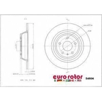 Order Rear Premium Rotor by EUROROTOR - 54506 For Your Vehicle