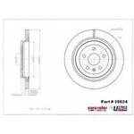 Order Rear Premium Rotor by EUROROTOR - 55624 For Your Vehicle