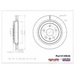 Order Rear Premium Rotor by EUROROTOR - 55626 For Your Vehicle