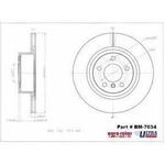 Order Rear Premium Rotor by EUROROTOR - BM7034 For Your Vehicle