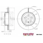 Order EUROROTOR - BM7040 - Rear Premium Rotor For Your Vehicle