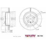 Order Rear Premium Rotor by EUROROTOR - BM7058 For Your Vehicle
