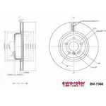 Order Rear Premium Rotor by EUROROTOR - BM7066 For Your Vehicle