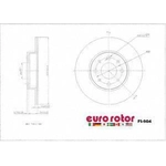 Order Rear Premium Rotor by EUROROTOR - FI904 For Your Vehicle