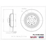 Order Rear Premium Rotor by EUROROTOR - HO5026 For Your Vehicle