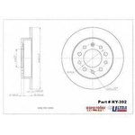 Order Rear Premium Rotor by EUROROTOR - HY392 For Your Vehicle
