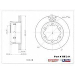 Order Rear Premium Rotor by EUROROTOR - ME211 For Your Vehicle