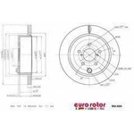 Order Rear Premium Rotor by EUROROTOR - SU709 For Your Vehicle
