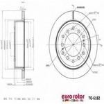 Order Rear Premium Rotor by EUROROTOR - TO6182 For Your Vehicle